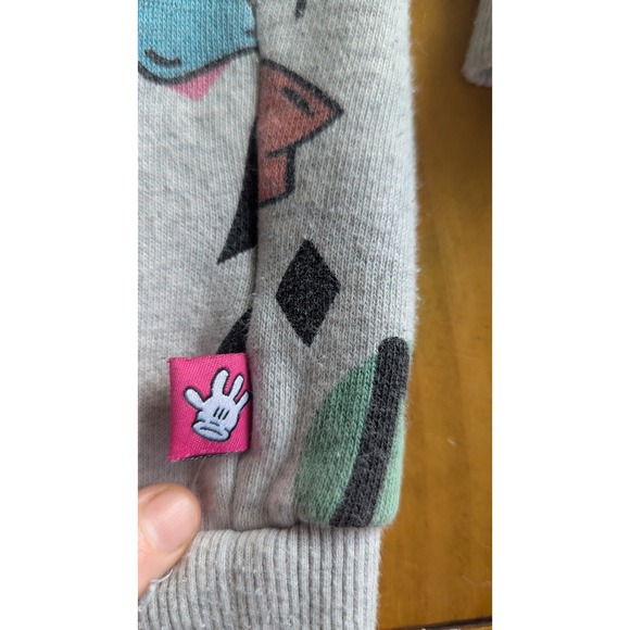 Disney Artist Series Mickey Mouse All Over Print Hoodie‎ Oversized Sweatshirt XL - Picture 5 of 6